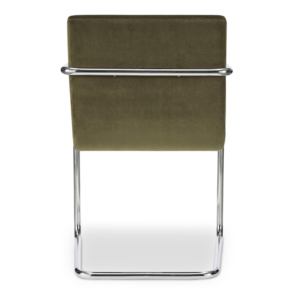 Pedro Dining Chair Green Mohair Set of Two - Image 5