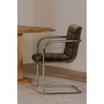 Pedro Dining Chair Dark Brown Leather Set of Two YM-1021-20 YM 1021 20 10