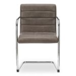 Pedro Dining Chair Dark Brown Leather Set of Two YM-1021-20 YM 1021 20 Pedro front shadsilo