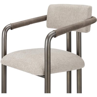 Cassidy Counter Stool Brown YM-1023-21 YM 1023 21 Cassidy closeup shadsilo