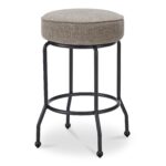 Kelsey Swivel Counter Stool Light Brown YM-1024-21 YM 1024 21 Kelsey diagR shadsilo