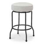 Kelsey Swivel Counter Stool Beige YM-1024-34 YM 1024 34 Kelsey diagR shadsilo