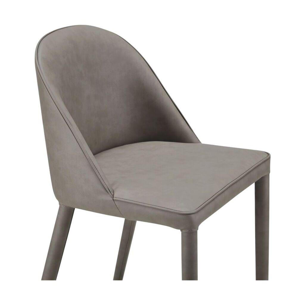 Burton Counter Stool Grey Vegan Leather 5 Burton Counter Stool Grey Vegan Leather - Image 5