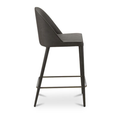 Burton Counter Stool Grey Vegan Leather 10 Burton Counter Stool Grey Vegan Leather YM-1033-26 YM 1033 26 Burton side shadsilo