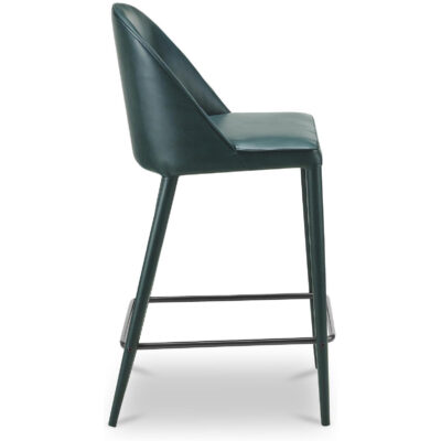 Burton Counter Stool Dark Teal Vegan Leather 12 Burton Counter Stool Dark Teal Vegan Leather YM-1033-36 YM 1033 36 Burton side shadsilo
