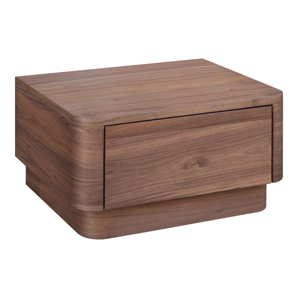 Round Off Small Nightstand Walnut - Image 2