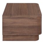 Round Off Small Nightstand Walnut YR-1001-03 YR 1001 03 03