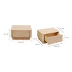 Round Off Small Nightstand Light Oak Brown YR-1001-21 YR 1001 21 70