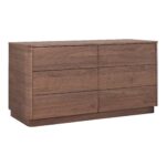 Round Off Dresser Walnut Brown YR-1003-03 YR 1003 03 01