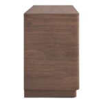 Round Off Dresser Walnut Brown YR-1003-03 YR 1003 03 03