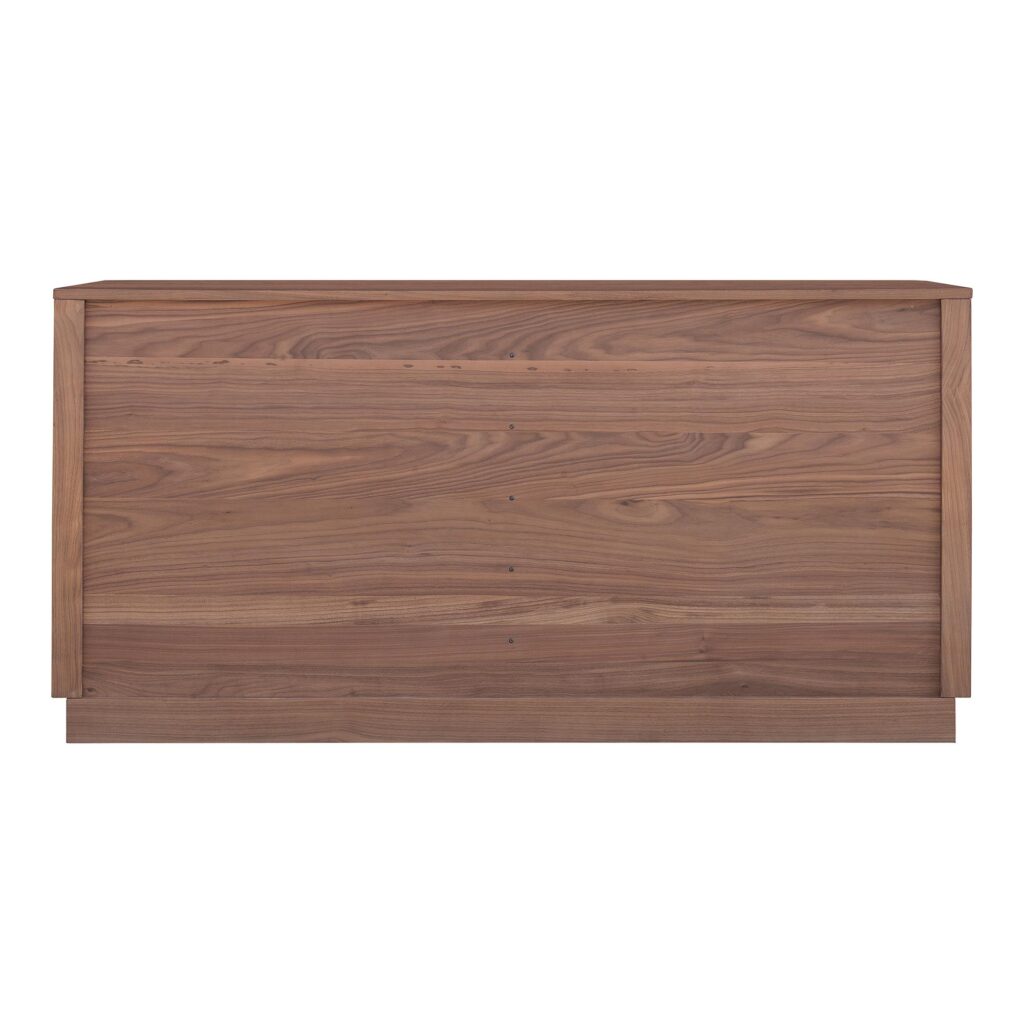 Round Off Dresser Walnut Brown - Image 5