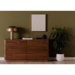 Round Off Dresser Walnut Brown YR-1003-03 YR 1003 03 32