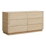Round Off Dresser Light Oak Brown YR-1003-21 YR 1003 21 01