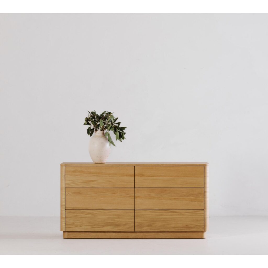 Round Off Dresser Light Oak Brown - Image 6