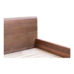 Round Off Queen Bed Walnut Brown YR-1005-03-0 YR 1005 03 04