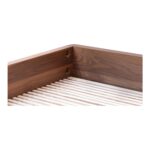 Round Off Queen Bed Walnut Brown YR-1005-03-0 YR 1005 03 05