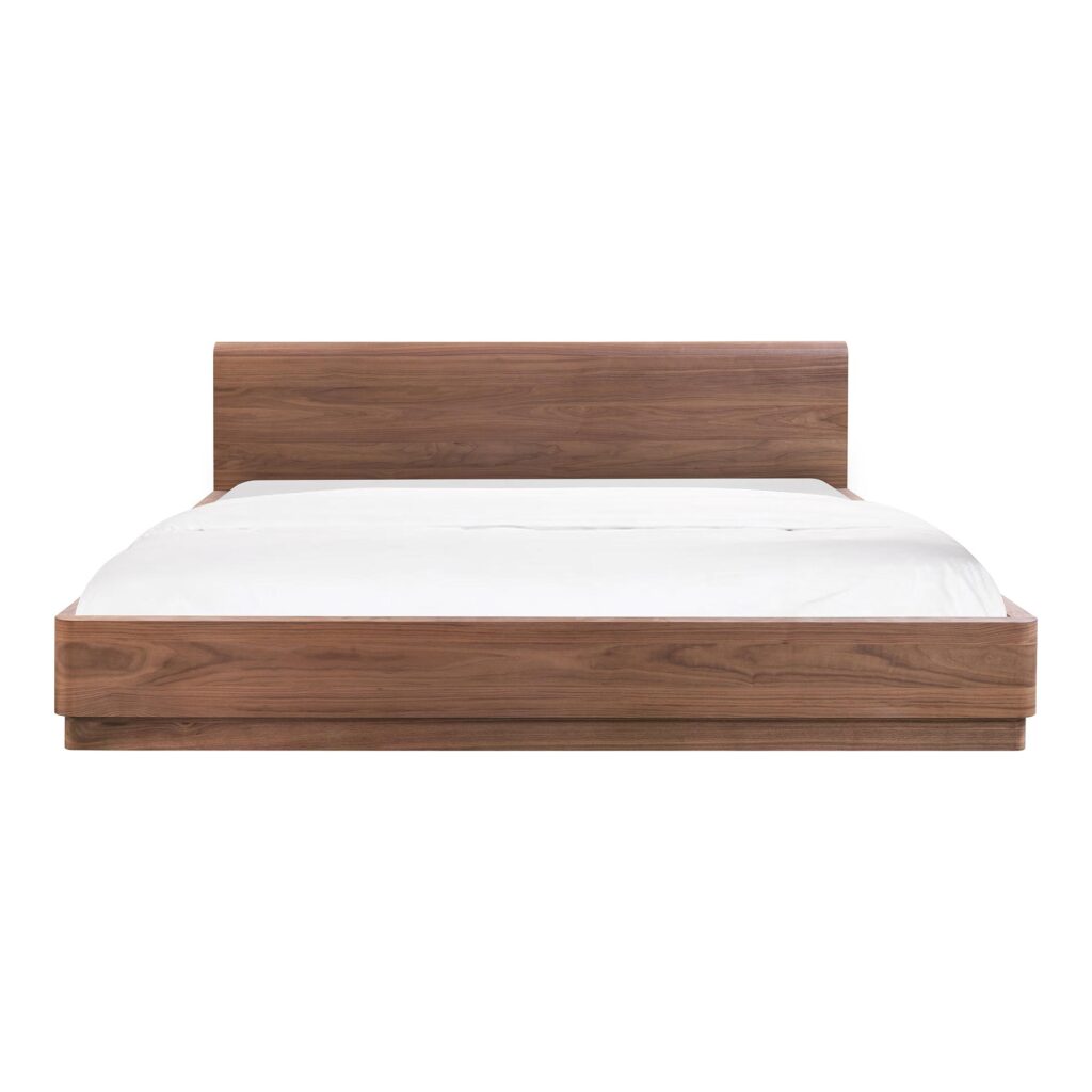 Round Off Queen Bed Walnut Brown - Image 8