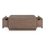 Round Off Coffee Table Walnut Brown YR-1007-03 YR 1007 03 06
