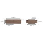 Round Off Coffee Table Walnut Brown YR-1007-03 YR 1007 03 70