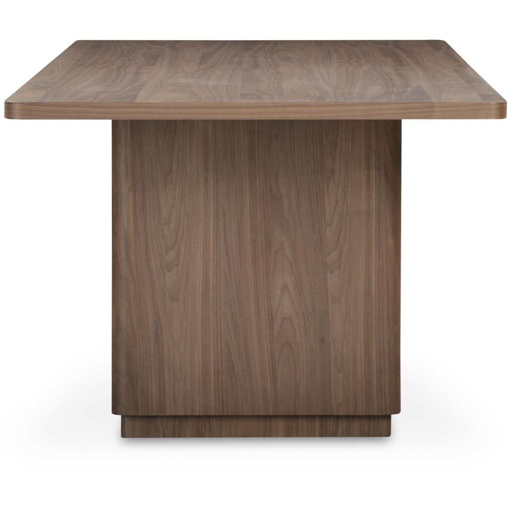 Round Off Small Dining Table Walnut Brown - Image 3