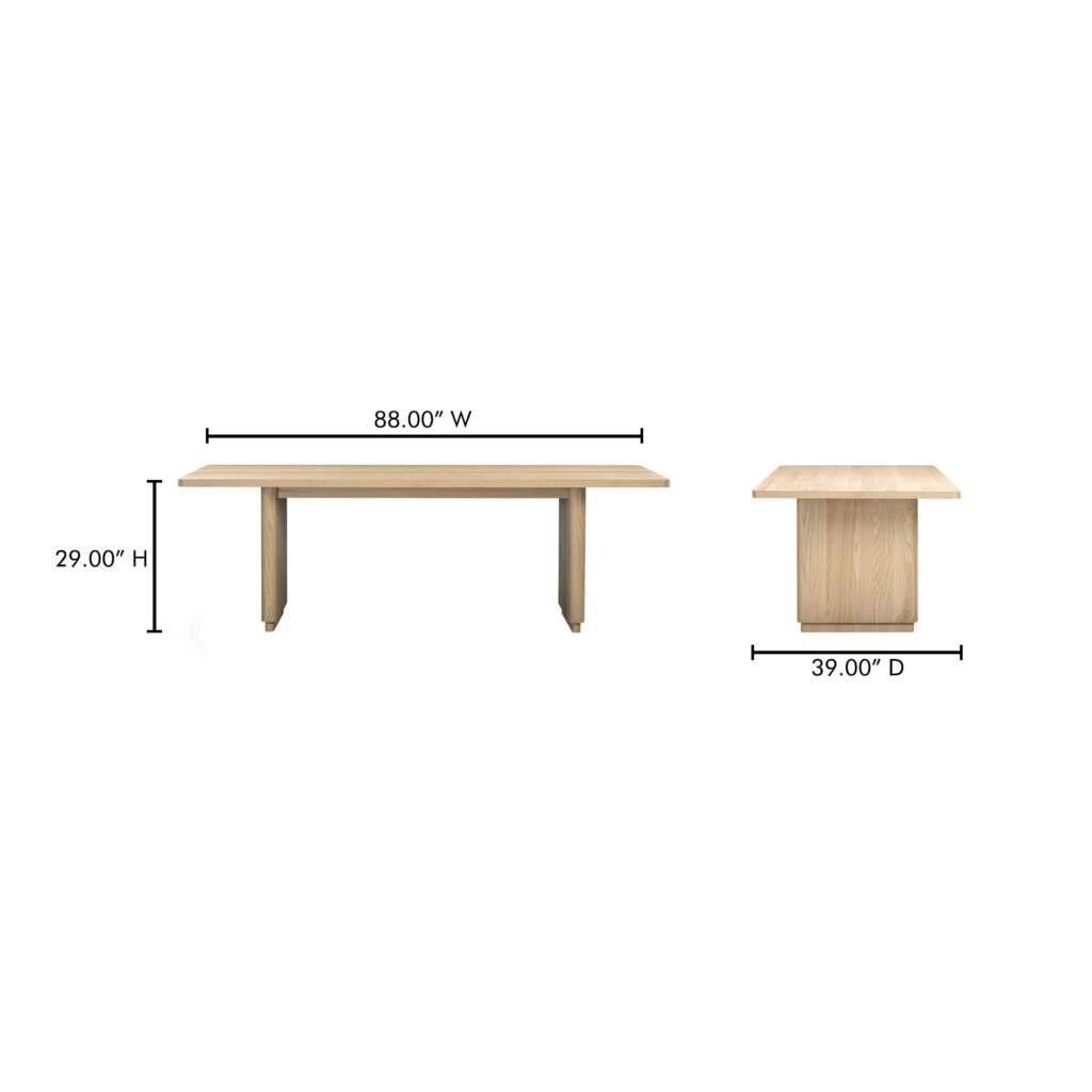 Round Off Small Dining Table Nastural Oak - Image 8