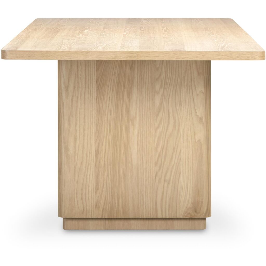 Round Off Small Dining Table Nastural Oak - Image 3