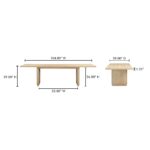 Round Off Large Dining Table Natural Oak YR-1011-24-0 YR 1011 24 0 70