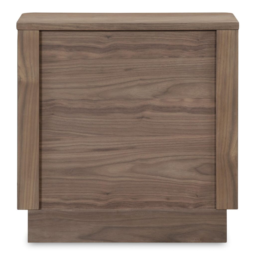 Round Off Tall Nightstand Walnut Brown - Image 3