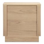 Round Off Tall Nightstand Natural Oak YR-1013-24 YR 1013 24 02