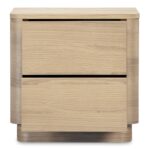 Round Off Tall Nightstand Natural Oak YR-1013-24 YR 1013 24 03