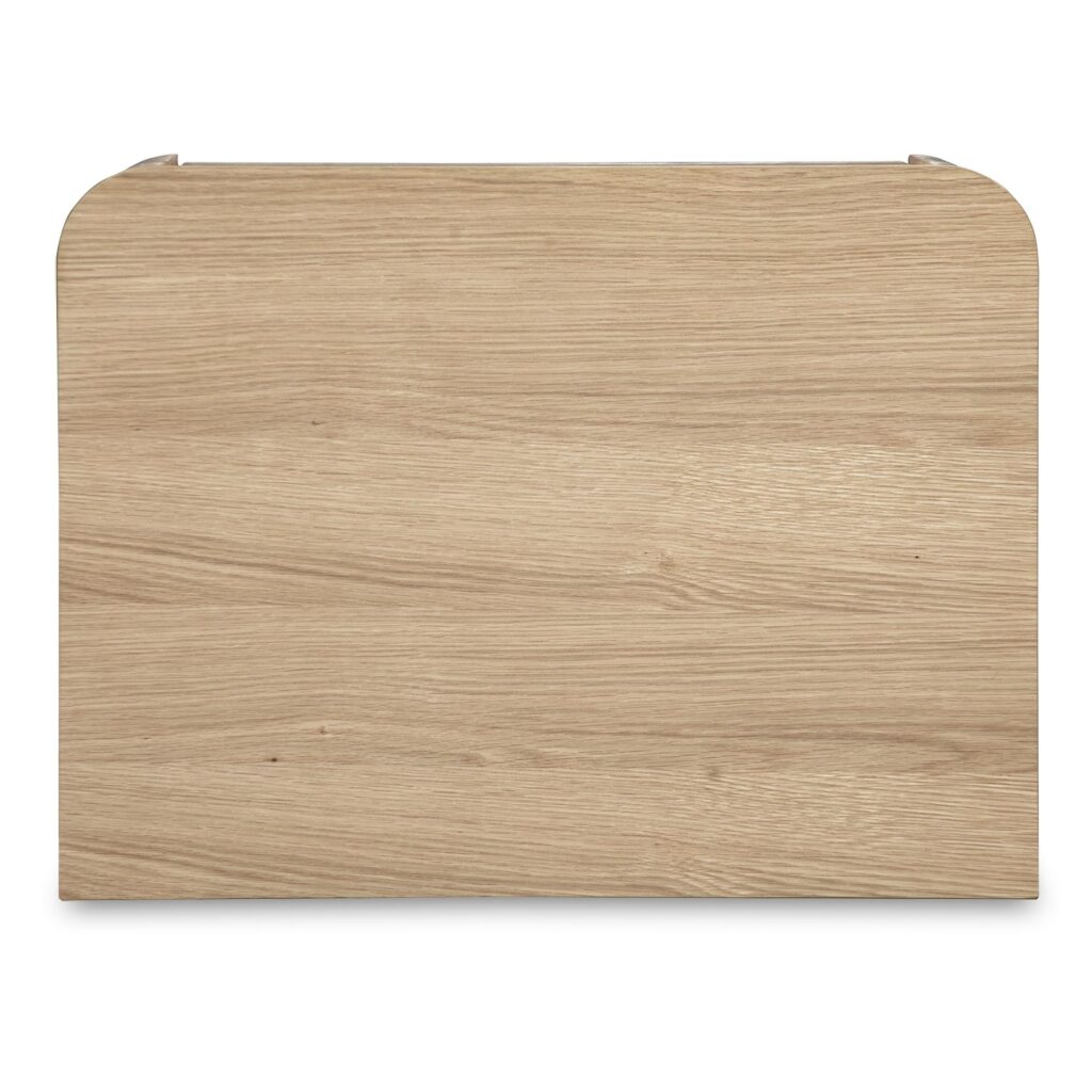 Round Off Tall Nightstand Natural Oak - Image 7