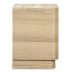 Round Off Tall Nightstand Natural Oak YR-1013-24 YR 1013 24 07
