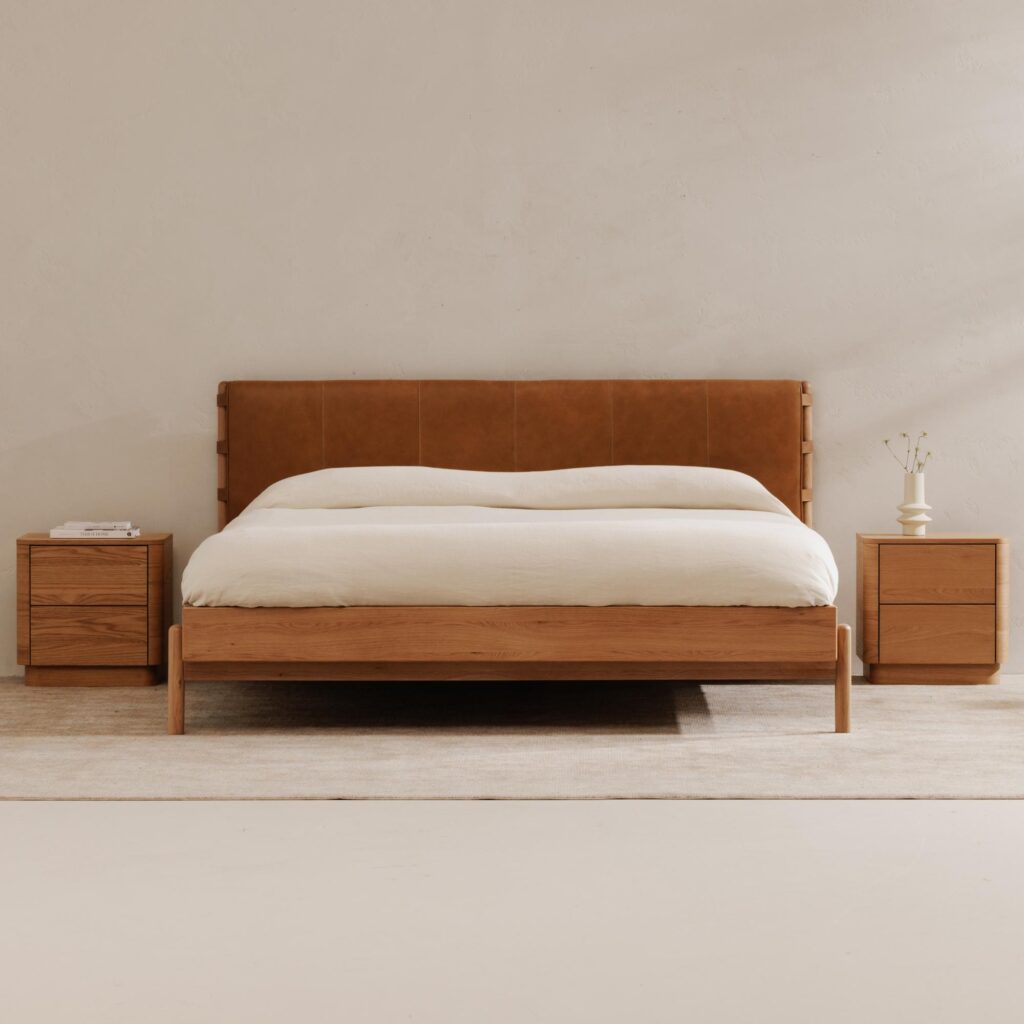 Round Off Tall Nightstand Natural Oak - Image 10