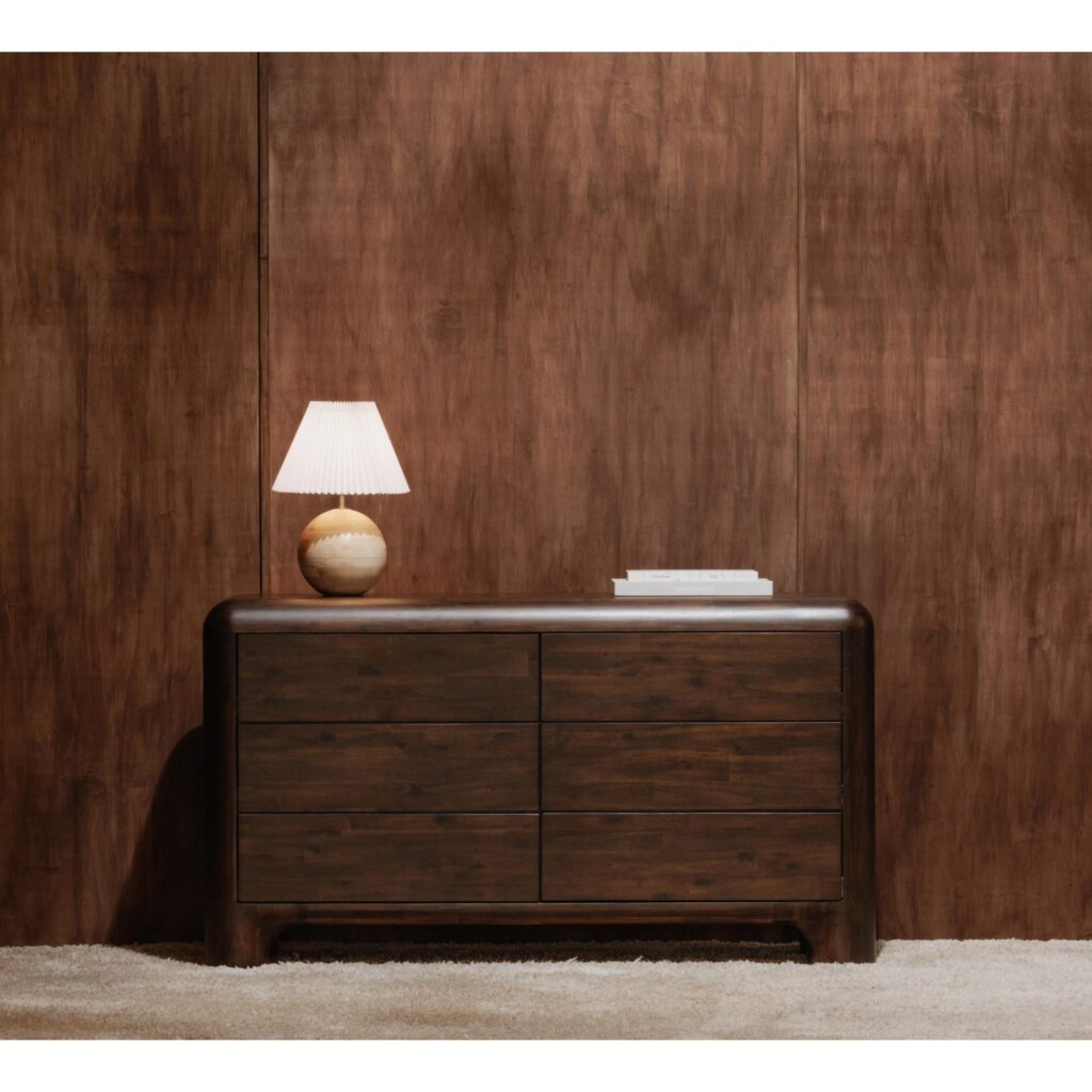 Rowan 6 Drawer Dresser Dark Brown - Image 10