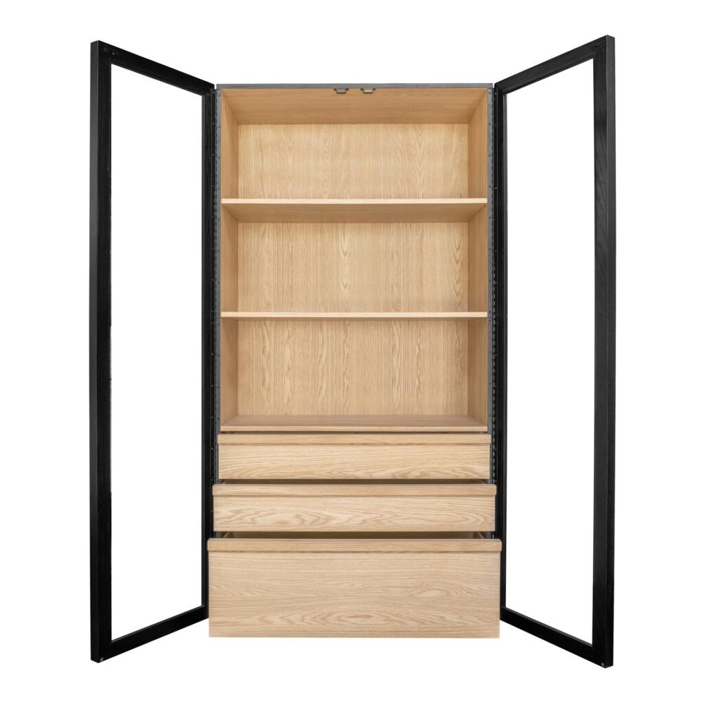 Charlotte Tall Cabinet Black - Image 5
