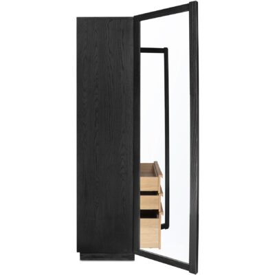 Charlotte Tall Cabinet Black YR-1021-37 YR 1021 37 06