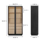 Charlotte Tall Cabinet Black YR-1021-37 YR 1021 37 70