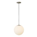 Sol Pendant Light 12in Globe ZA-1013-18 ZA 1013 18 Sol front shadsilo