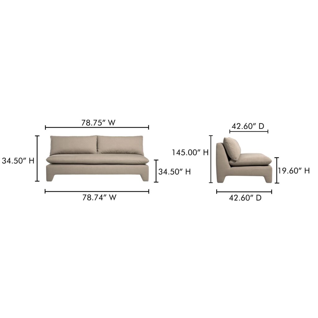 Estelle Sofa Flax - Image 13