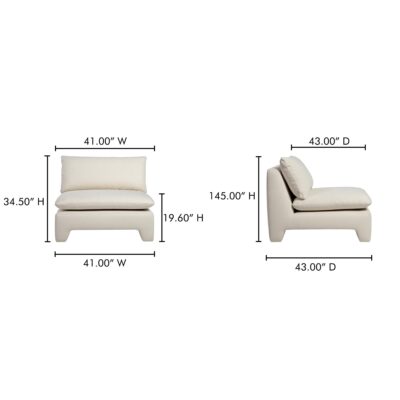 Estelle Lounge Chair Cream ZT-1043-05 ZT 1043 05 70