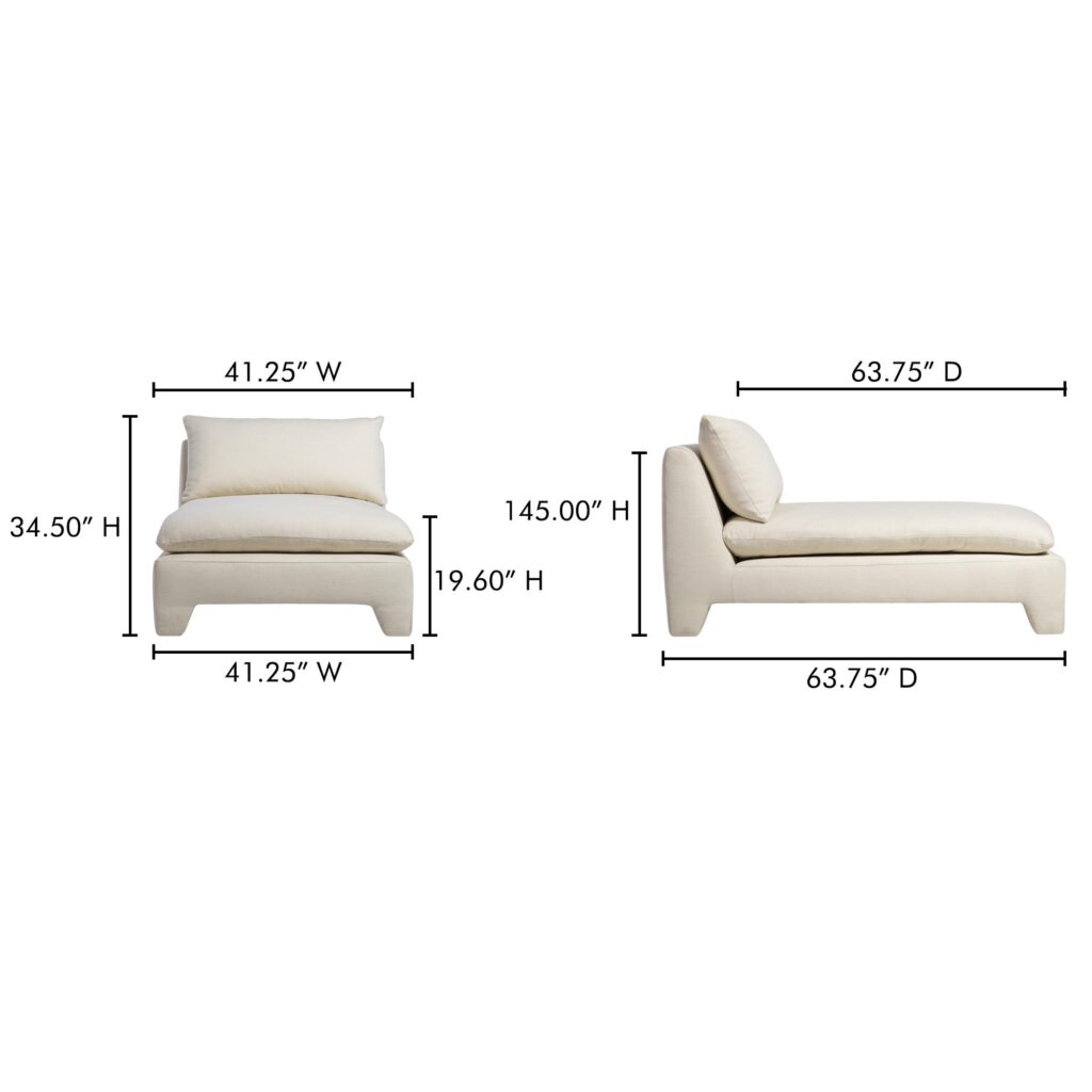 Estelle Chaise Cream - Image 12