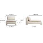 Estelle Chaise Cream ZT-1044-05 ZT 1044 05 70