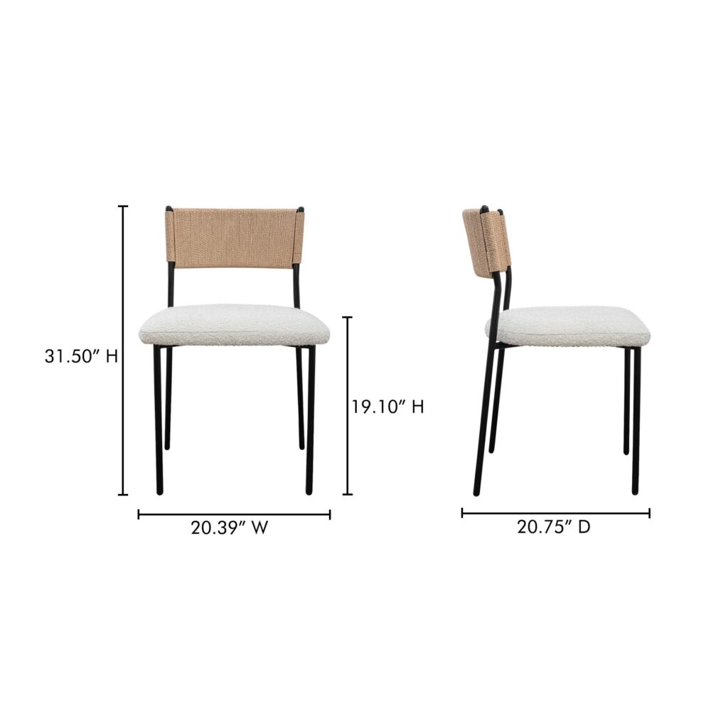Foley Dining Chair White - Set Of Two - Image 10