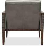 Carverdale Leather Club Chair w/Wood Frame CC401-095 cc401 095 back silo