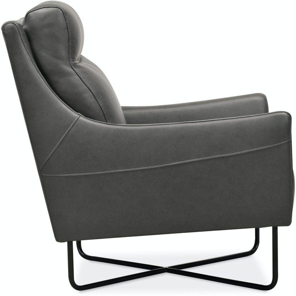 Efron Club Chair w/ Black Metal Base CC443-097 cc443 097 side silo