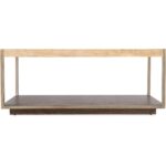 Hammon Travertine/Metal Square Coffee Table M11-80110-00 m11 80110 00 straight silo