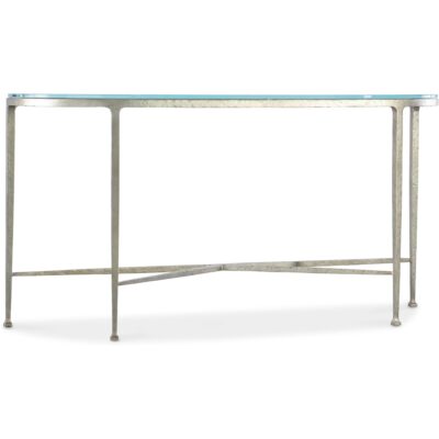 Cora Glass Top Console Table