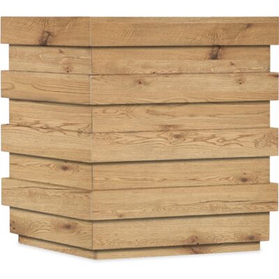 Brent Stepped Side Table (Natural Oak Finish)