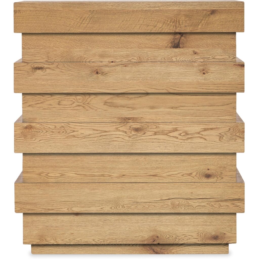 Brent Stepped Side Table (Natural Oak Finish) - Image 2