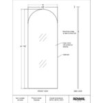 THATCHER Mirror MT2393 tech drawing MT2393 1591385827